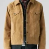Levi`s Brown Suede Trucker Jacket