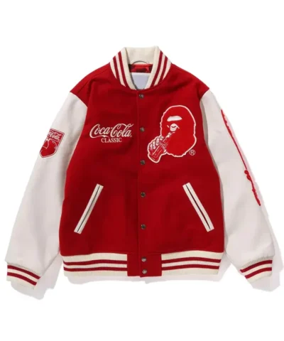 Coca Cola Red and White Varsity Jacket