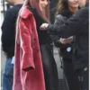 Comer Killing Eve Villanelle Pink Long Fur Coat
