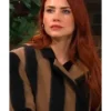 Courtney Hope The Young And The Restless 2025 Striped Coat