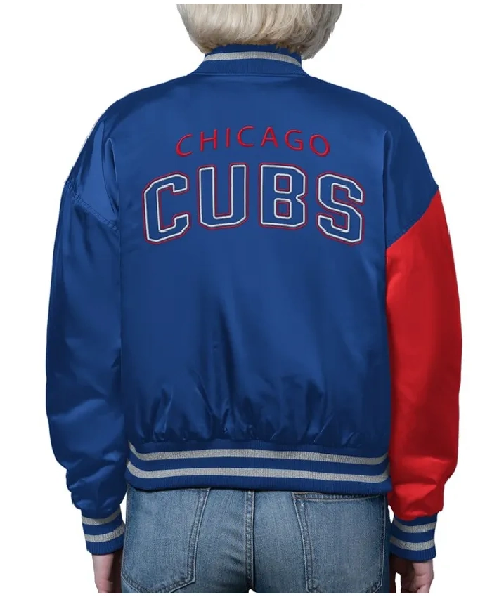 Chicago Cubs Offside Royal and Red Jacket - Image 2