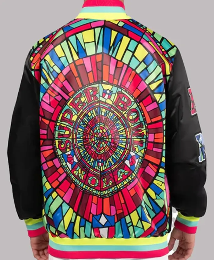 Dave Portnoy Super Bowl LIX Championship Black Satin Jacket