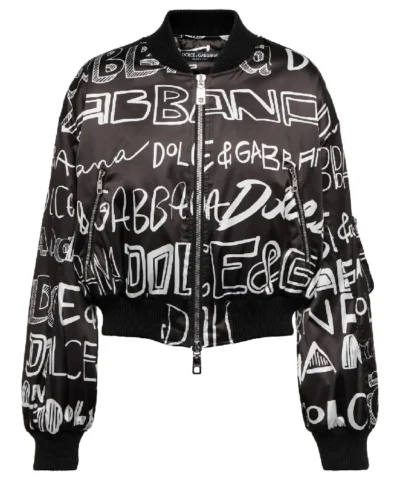 Dolce and Gabbana Printed Bomber Jacket