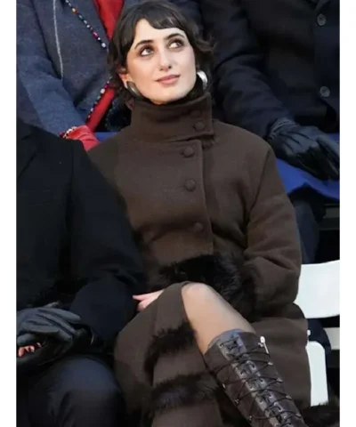 Duwaji NYC Ceremonial Inauguration Fur Trim Coat