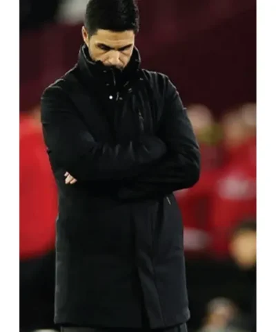 EFL Carabao Cup Arsenal Manager Mikel Arteta Black Jacket