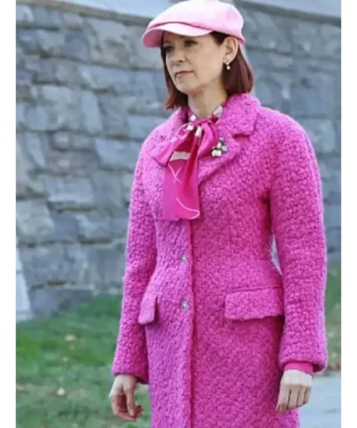 Carrie Preston Elsbeth S03 Pink Tweed Coat