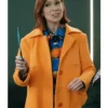 Elsbeth S03 Carrie Preston Orange Wool Coat