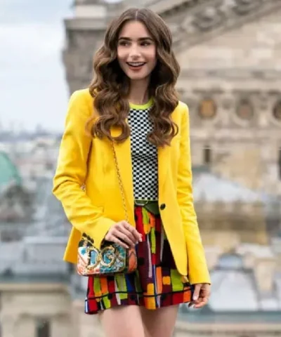 Emily Cooper Emily in Paris S02 Yellow Blazer Jacket
