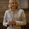 Emily In Paris S03 Grey Cropped Tweed Jacket