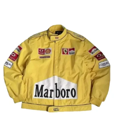 F1 Marlboro Racing Yellow Bomber Jacket