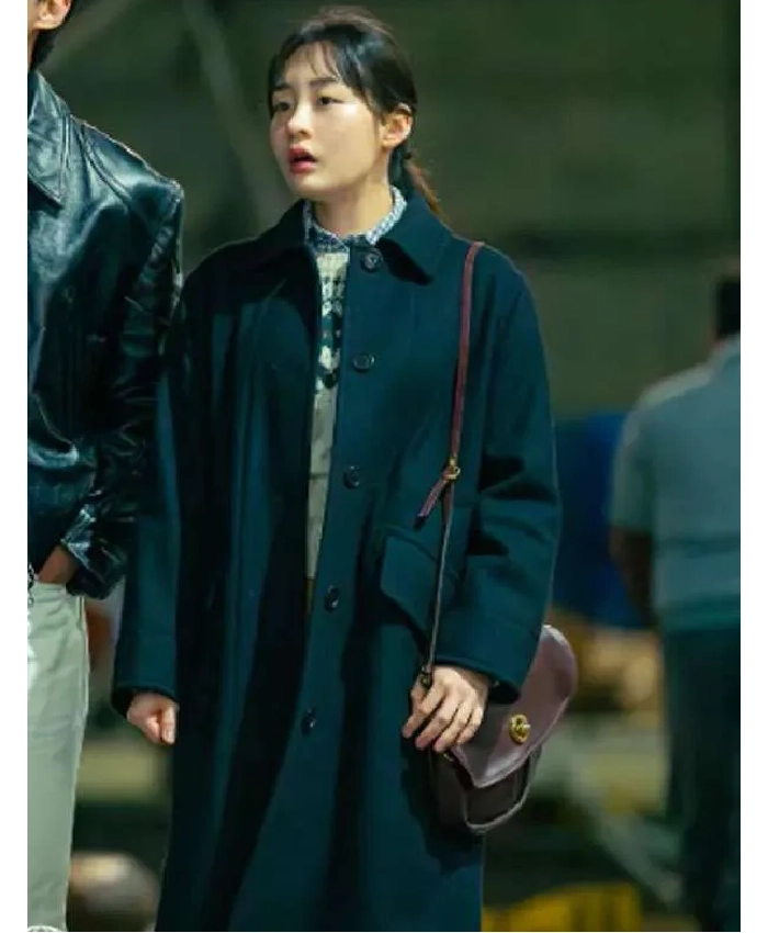 Typhoon Family Kim Min-ha Black Wool Coat - Image 2