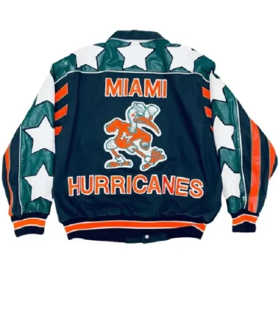 Fat Joe Miami Hurricanes Leather Jacket
