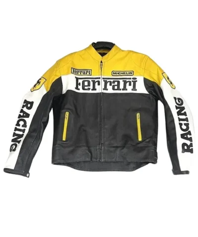 Ferrari Racing Motorbike Leather Jacket