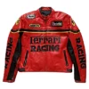 Ferrari Racing Red Leather Jacket