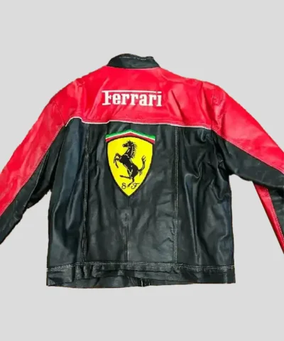 Ferrari X Marlboro 2026 Cowhide Leather Jacket