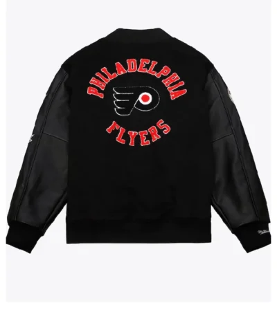 Flyers Black Letterman Wool Jacket