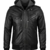 Free Venezuela Black Leather Jacket