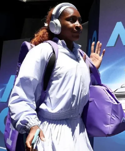 Alternative view of Coco Gauff Australian Open Tennis Tournament Jacket