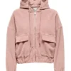 Samantha Ghosts Season 2 Rose McIver Pink Corduroy Hooded Jacket