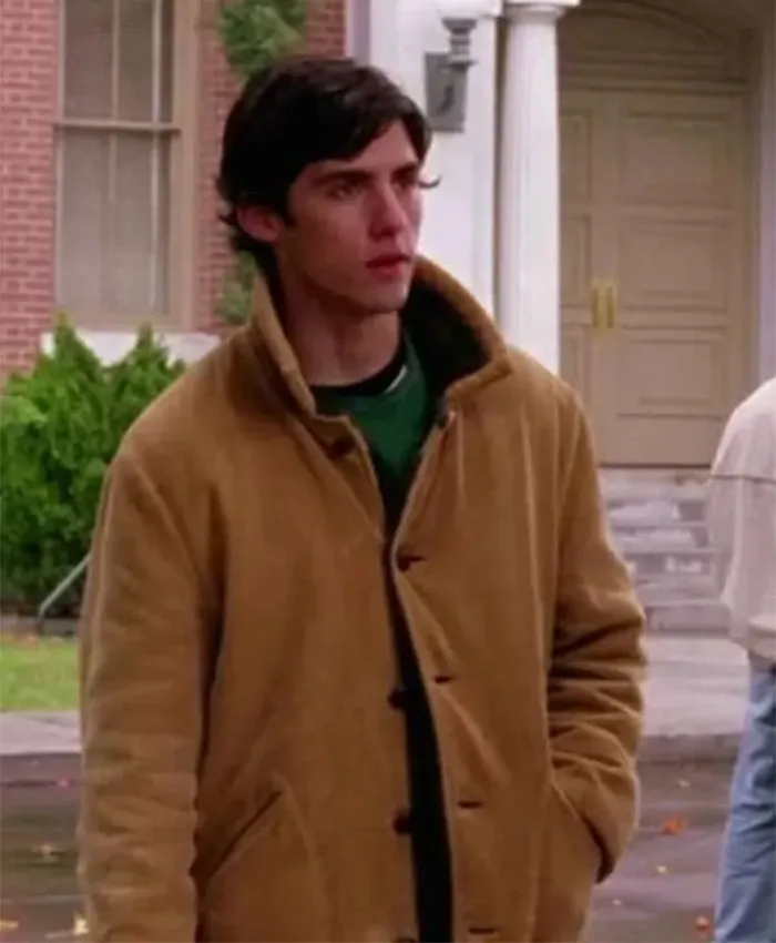 Gilmore Girls Milo Ventimiglia Brown Suede Jacket