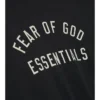 God Essentials Black Hoodie Close Up