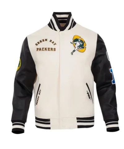 Green Bay Packers Classics Rib Retro Varsity Jacket