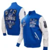 Hampton Pirates Homecoming Blue Varsity Bomber Jacket
