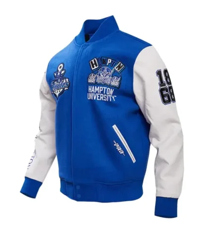 Hampton Pirates Homecoming Blue Varsity Jacket