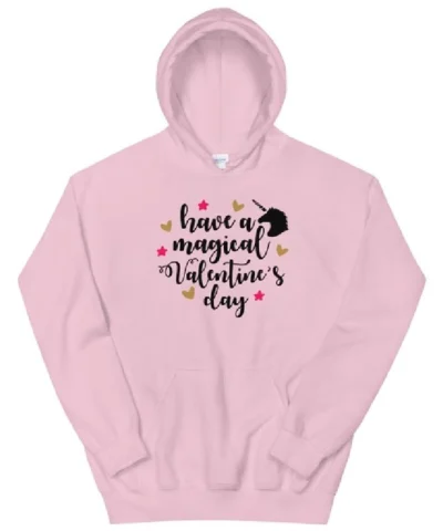 Have A Magical Valentine’s Day Lilac Printed Hoodie