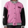 Hello Kitty Pink & Black Varsity Bomber Jacket