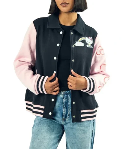 Hello Kitty Rainbow Varsity Jacket