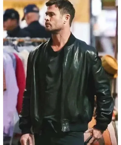 Hemsworth Crime 101 Black Leather Jacket