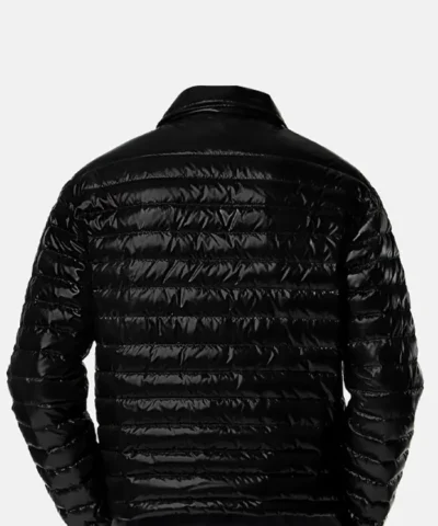High-Shine Glossy Finish Lightweight Padded Jacket