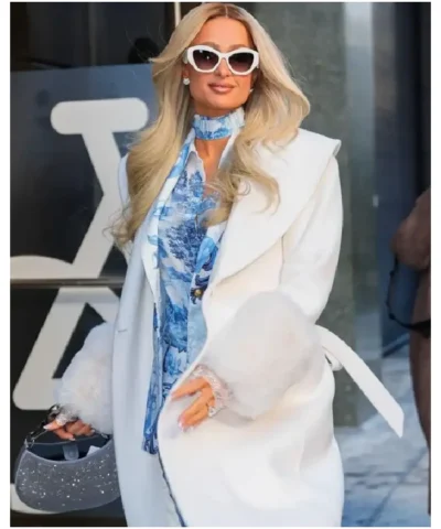 Hilton NYC Long White Coat