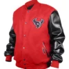 Houston Texans H-Town Red and Black Varsity Jacket