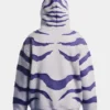 Hypland x Digimon 2026 Collection Greymon Grey and Purple Zipper Hooded Jacket