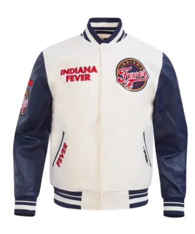 Indiana Fever Classics Rib Retro Varsity Jacket