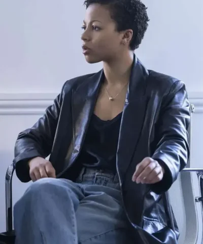 Myha’la Industry S04 Harper Stern Black Leather Coat