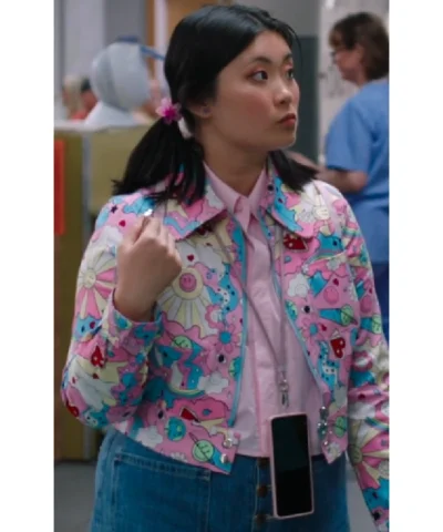 Jasmine Bayes Casualty S45 Pink Printed Jacket