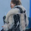Jennifer Lopez Los Angeles Voluminous Fur Coat