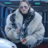 Arrives Jennifer Lopez Los Angeles Voluminous Fur Coat