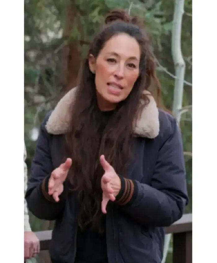 Joanna Gaines Fixer Upper Colorado Mountain House S01 Sherpa Collar Jacket