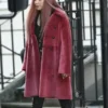 Jodie Comer Killing Eve Villanelle Pink Long Fur Coat