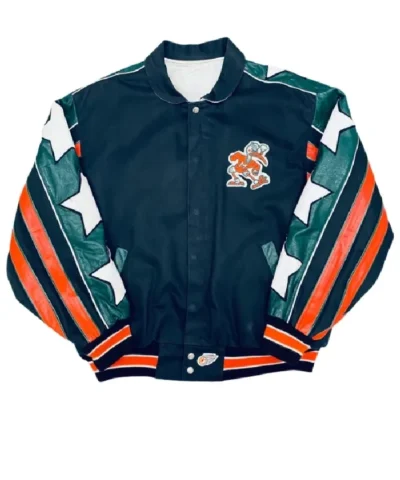 Joe Miami Hurricanes Leather Jacket