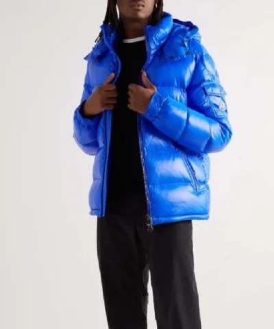 Juice WRLD Blue Moncler Puffer Jacket