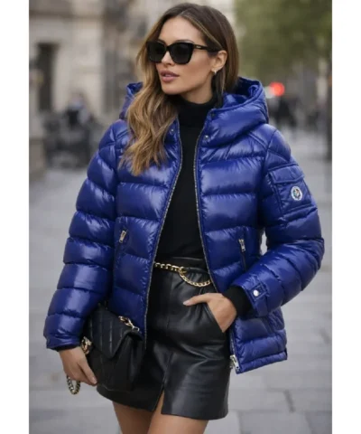 Juice WRLD Navy Blue Moncler Puffer Jacket