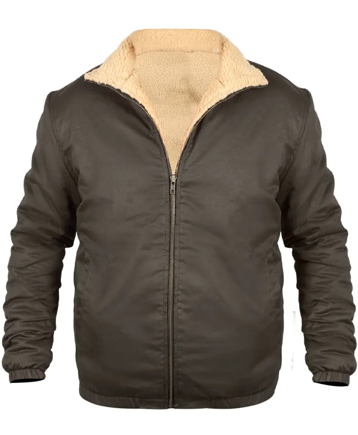Kendall Roy Succession S04 Shearling Brown Jacket