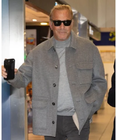 Kevin Costner Milan Fashion Week Jacket