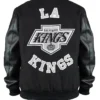 Kings Black Out Team Logo Varsity Jacket