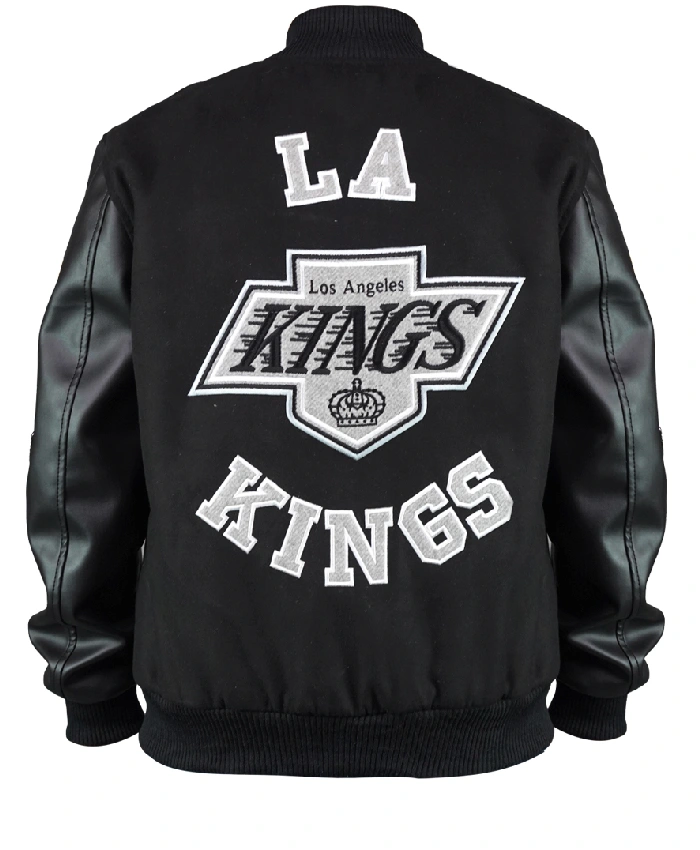 Kings Black Out Team Logo Varsity Jacket
